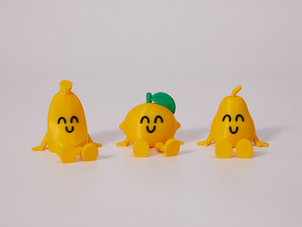 Amigos banana, limon y pera